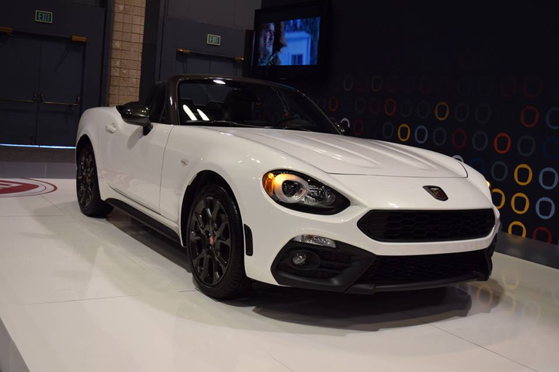 124 Abarth. Fact: I still can’t fit in a Miata, or a 124 for that matter, though my friends swear I should be able to.